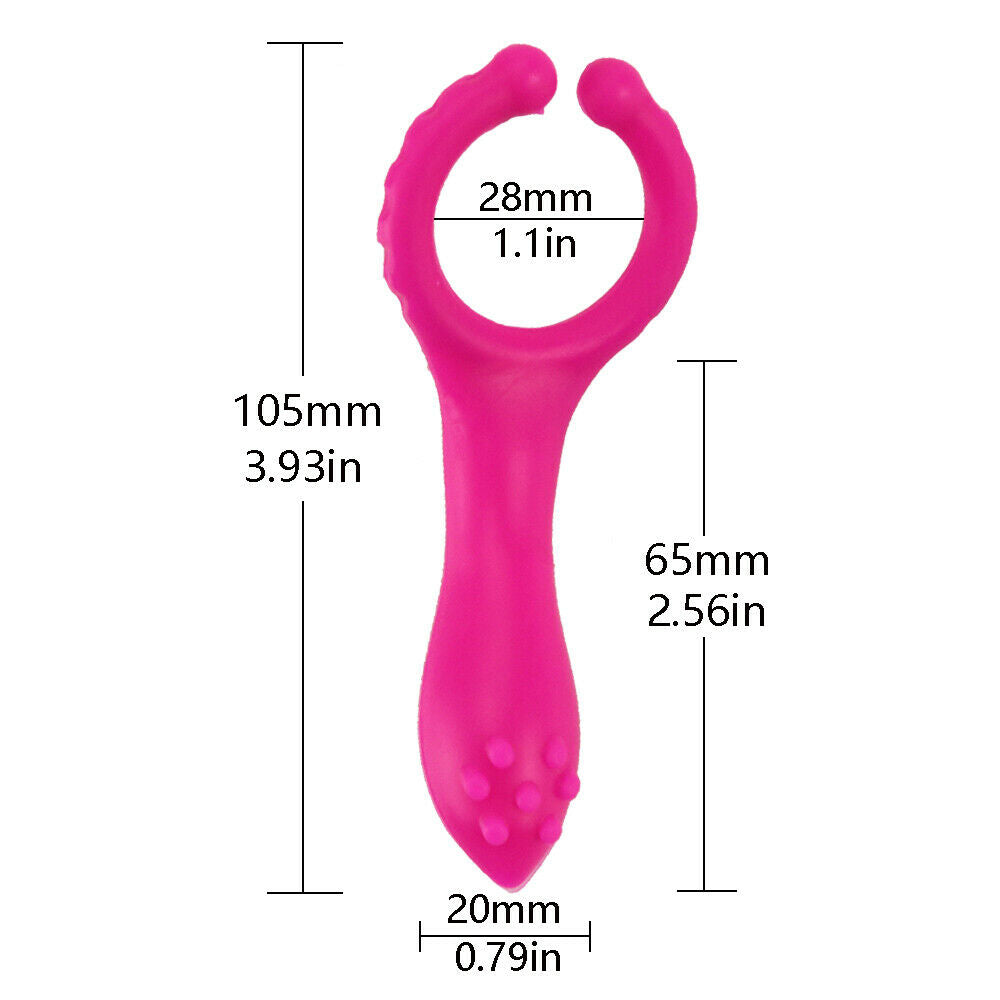 G-spot Stimulation Silicone Nipple Clip Cock Ring For Couples - Adult Toys