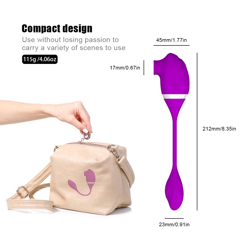 Sucker Shock-absorbing Double-headed Dual-use Vibrator Weadultshop