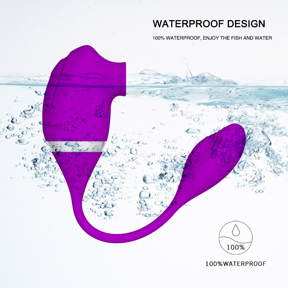 Sucker Shock-absorbing Double-headed Dual-use Vibrator Weadultshop