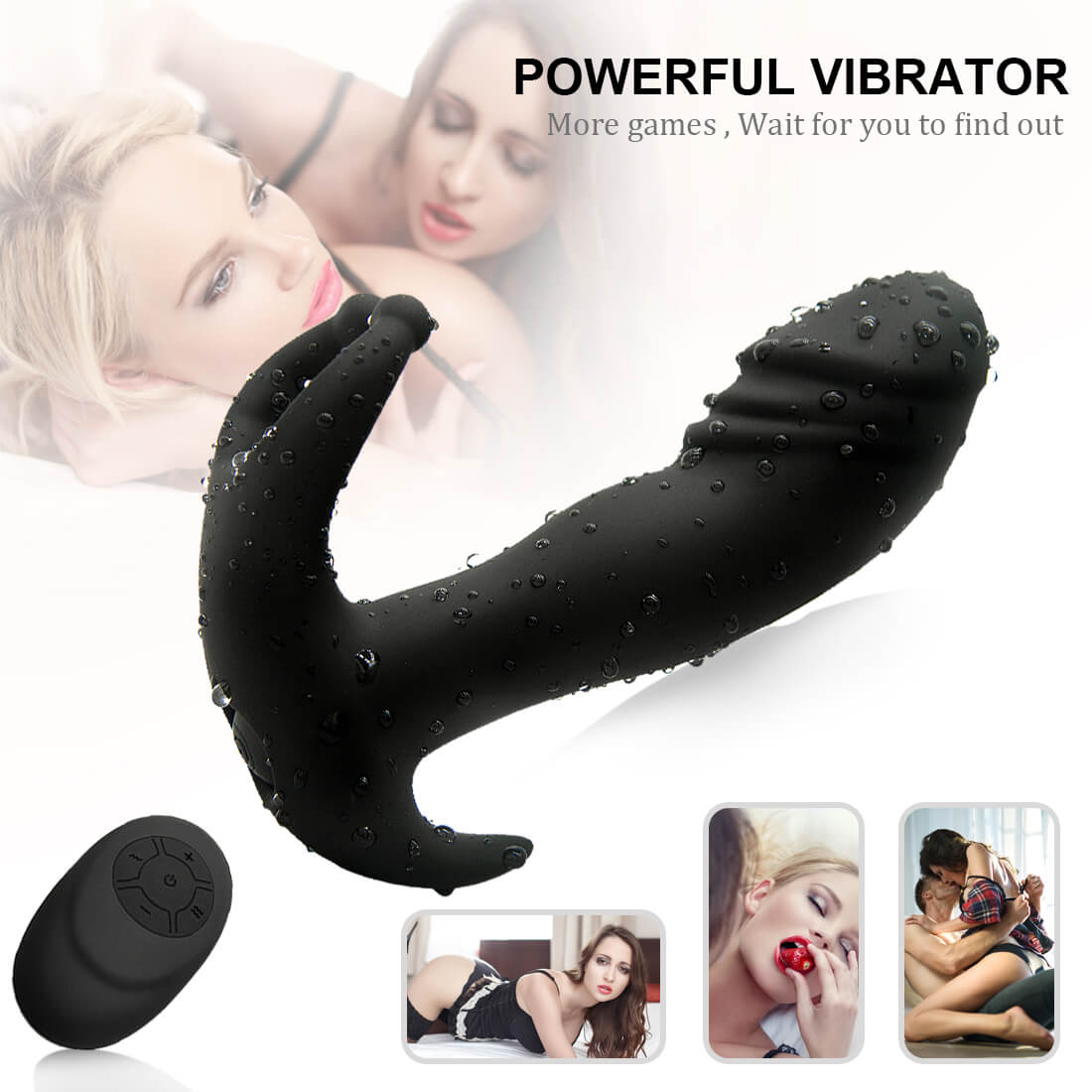 Prostate Massager Waterproof Butt Plug Prostate Vibrator - Adult Toys