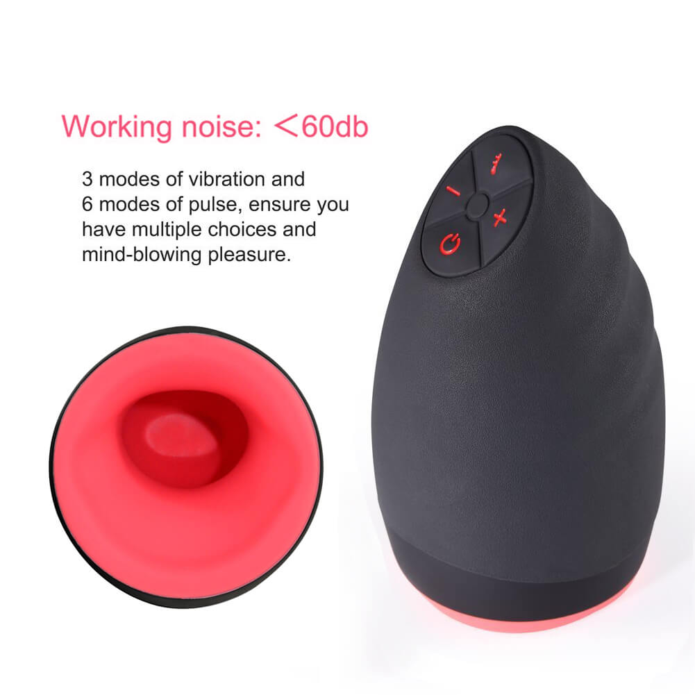 Otouch Upgraded Vibrating Masturbator Intelligent Heating Waterproof Oral Toy - Adult Toys