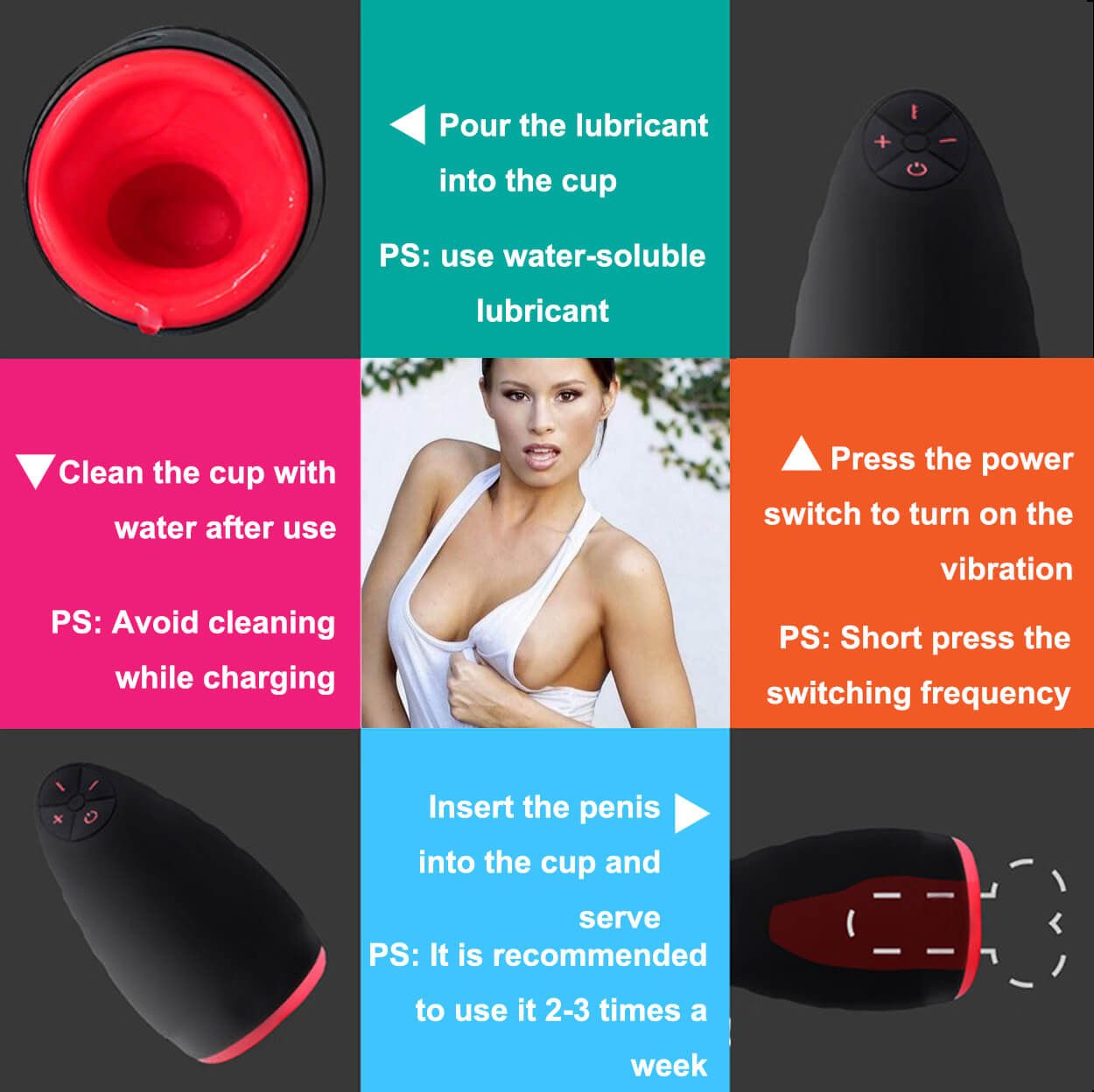 Otouch Upgraded Vibrating Masturbator Intelligent Heating Waterproof Oral Toy - Adult Toys