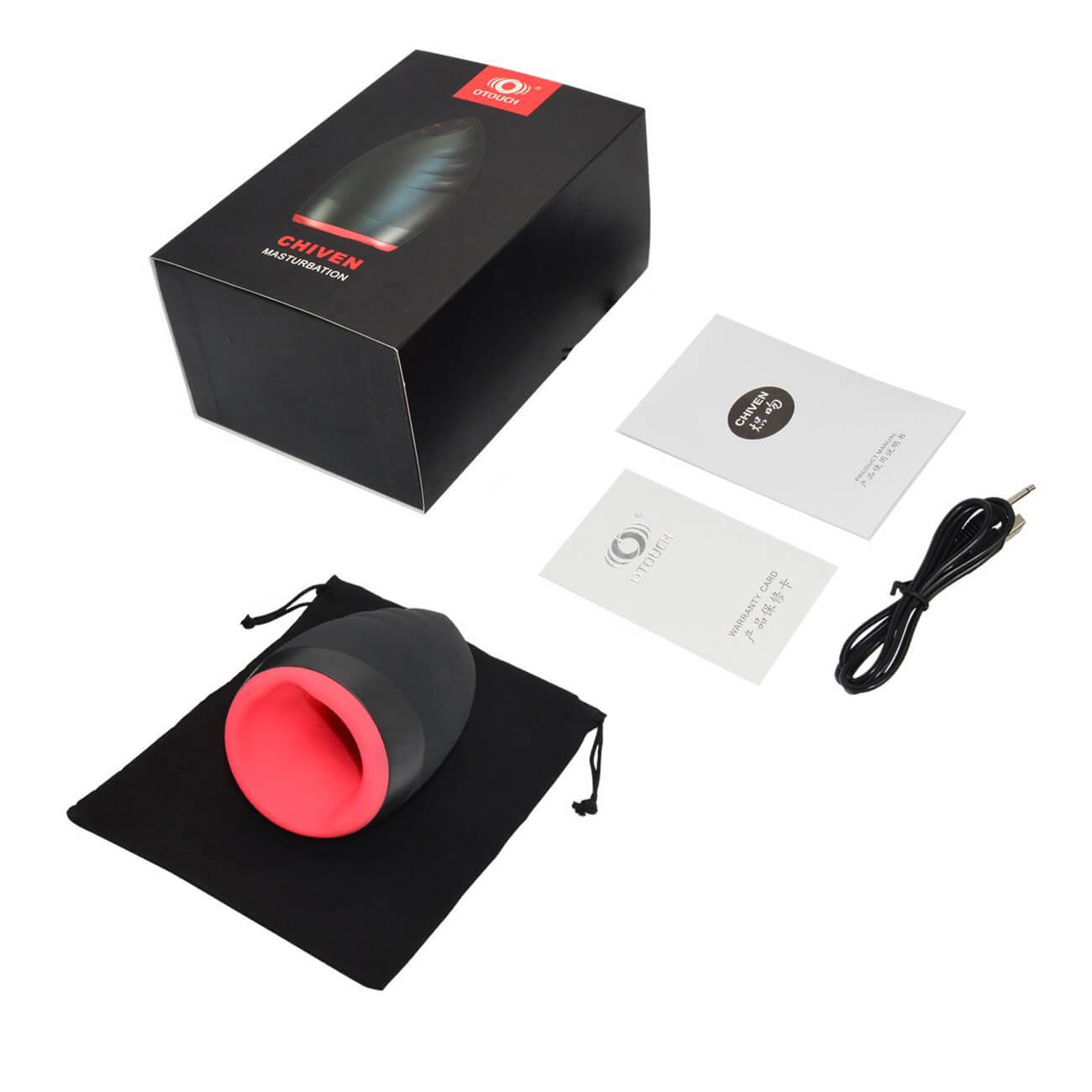 Otouch Upgraded Vibrating Masturbator Intelligent Heating Waterproof Oral Toy - Adult Toys