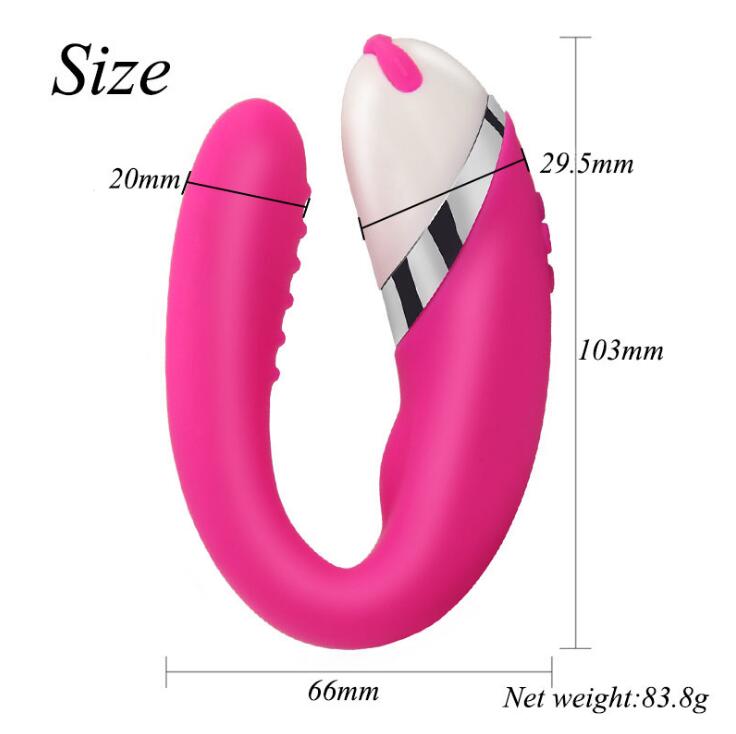 U Shape Double Motors Waterproof Wearable Vibrator Weadultshop