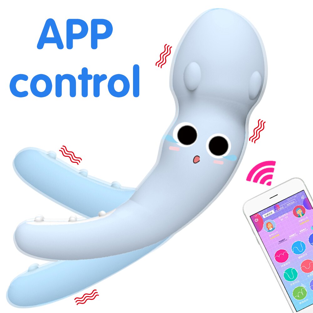 Smart APP Wearable Mini Flexible Squid Vibrator Smart APP Wearable Mini Flexible Squid Vibrator