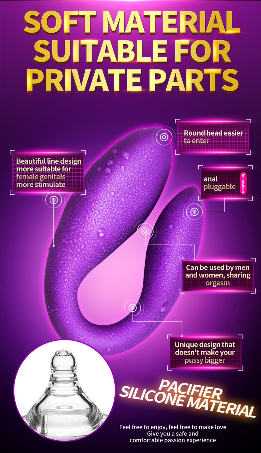 Wearable Wireless Vibrator Dildo G Spot C Shape Silicone Stimulator - Adult Toys