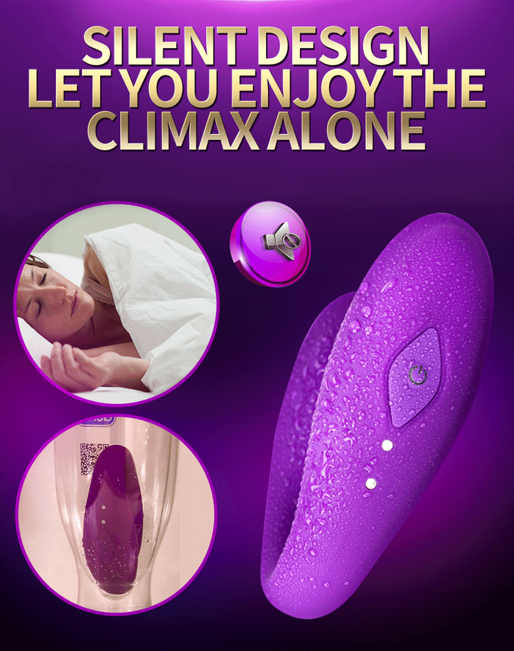 Wearable Wireless Vibrator Dildo G Spot C Shape Silicone Stimulator - Adult Toys