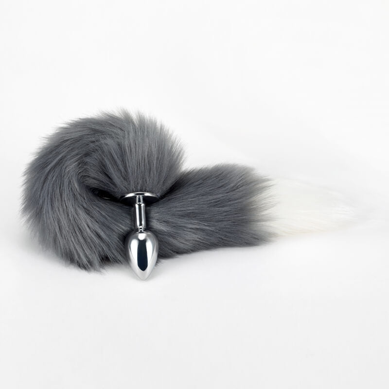 Stainless Steel Faux Wolf Tail For Women Men weadultshop
