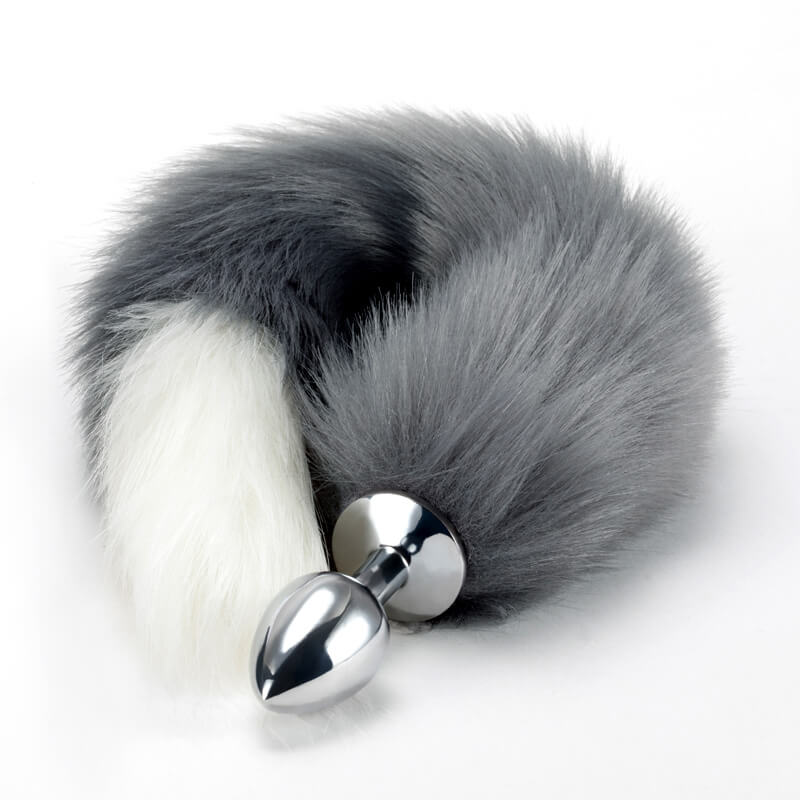 Stainless Steel Faux Wolf Tail For Women Men weadultshop