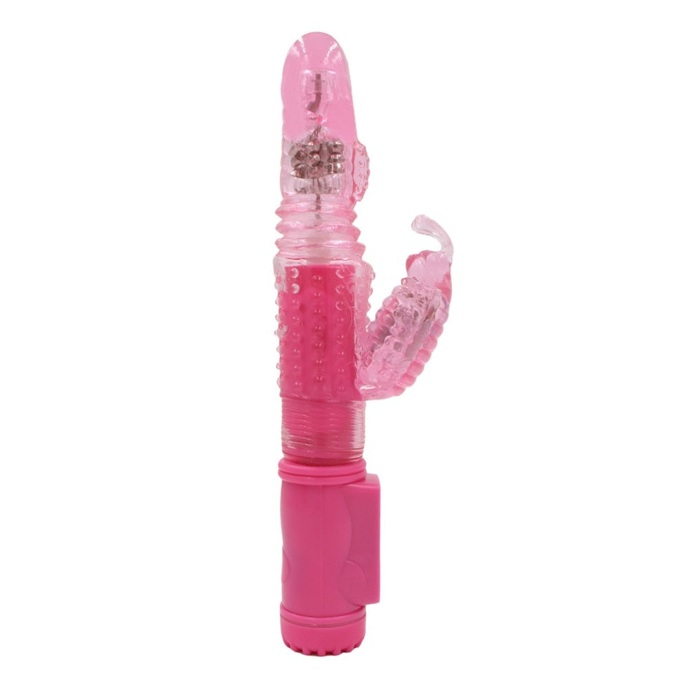 Butterfly Thrusting Rotating Waterproof Vibrator For Massaging Weadultshop