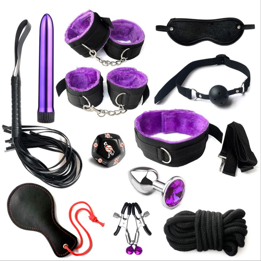 BDSM Sex Bondage Kit Adult Game Set Restrain Sex Toys For Couples - Adult Toys