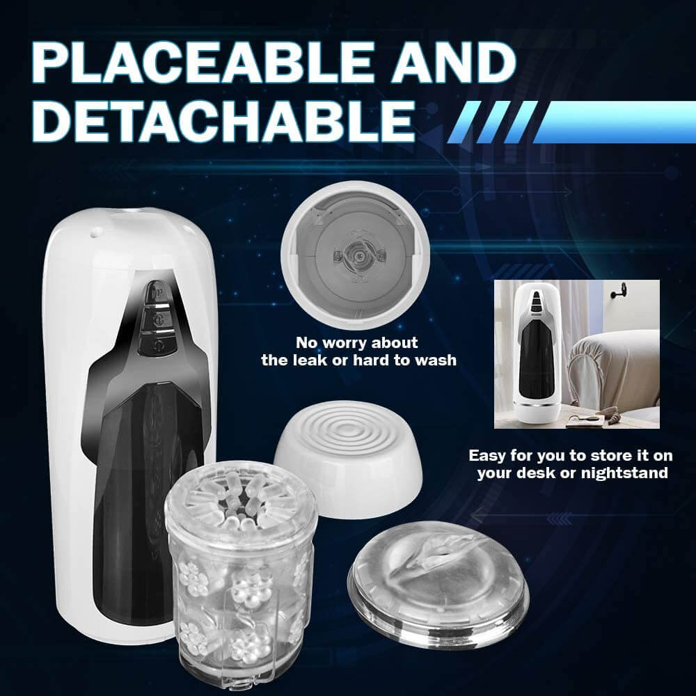 3D Realistic Vagina 8 Rotating Thrusting Automatic Stroker Weadultshop