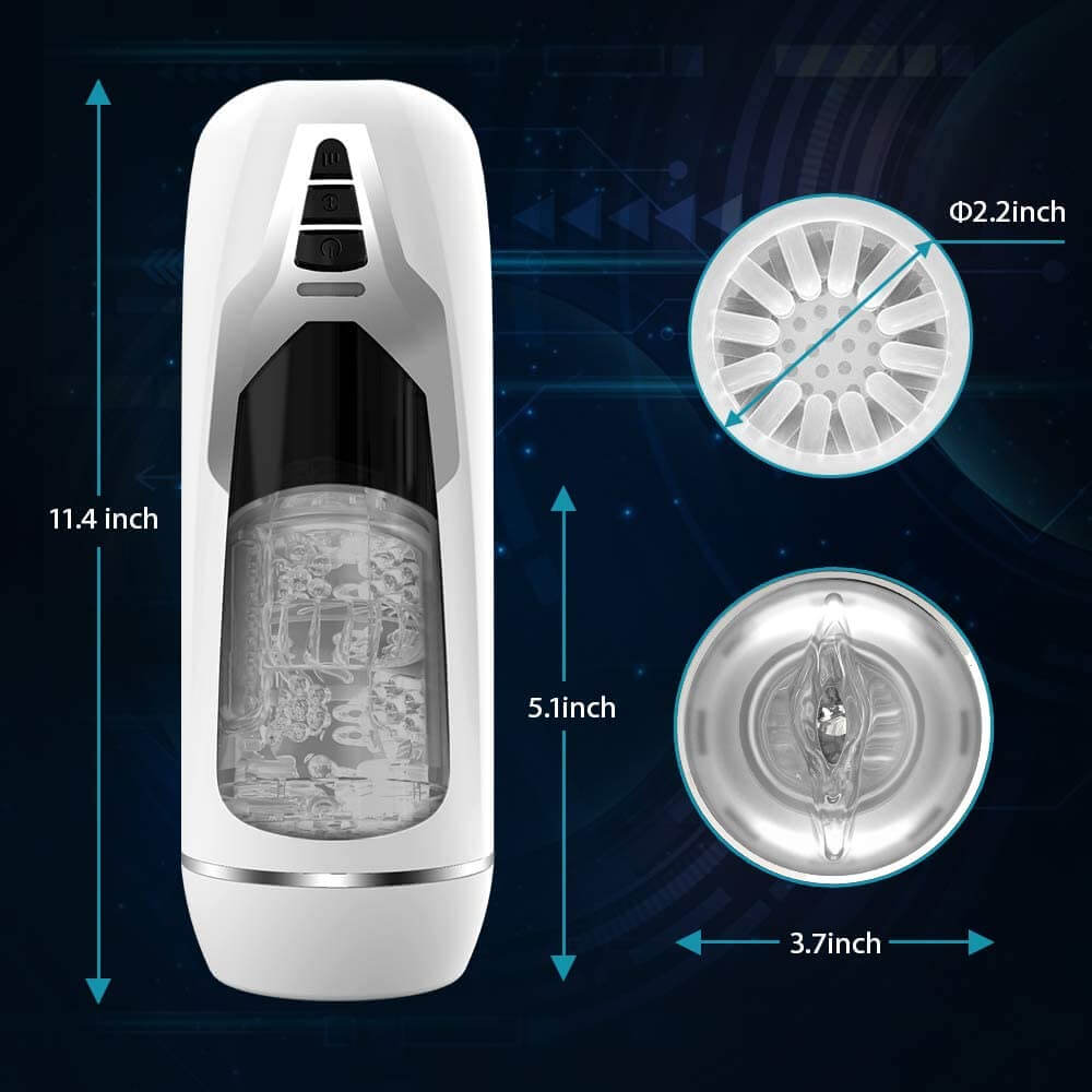 3D Realistic Vagina 8 Rotating Thrusting Automatic Stroker Weadultshop