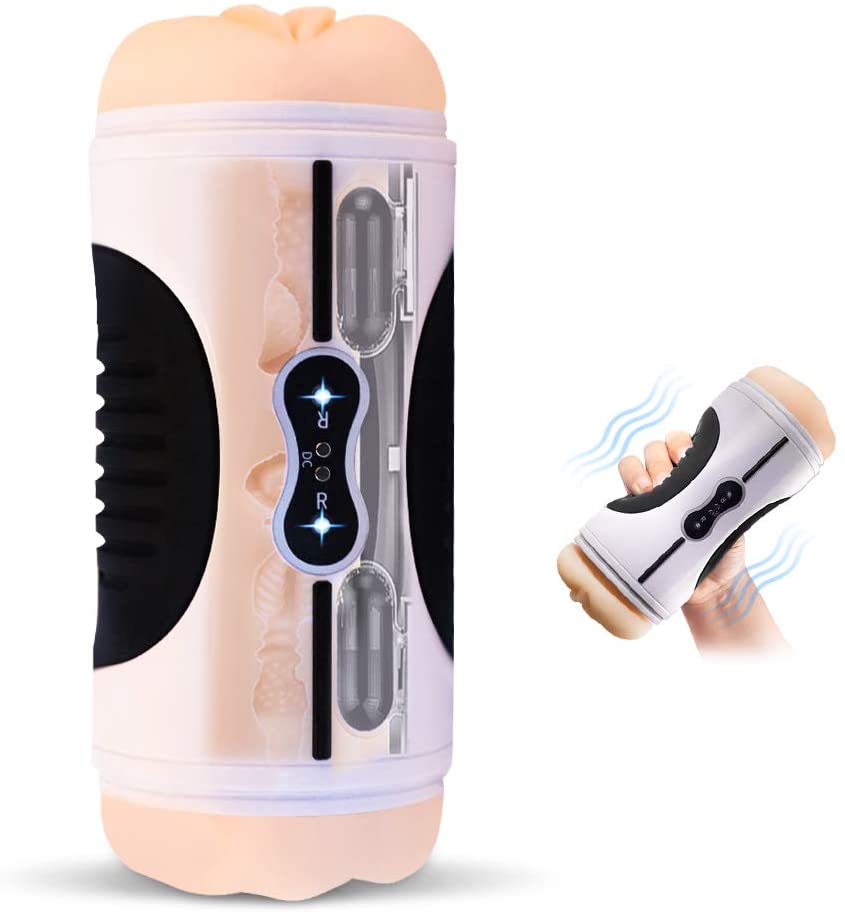 2In1 Pocket Pussy Sex Toy 3D Realistic Textured Vagina Anus Stroker Best Sex Toys