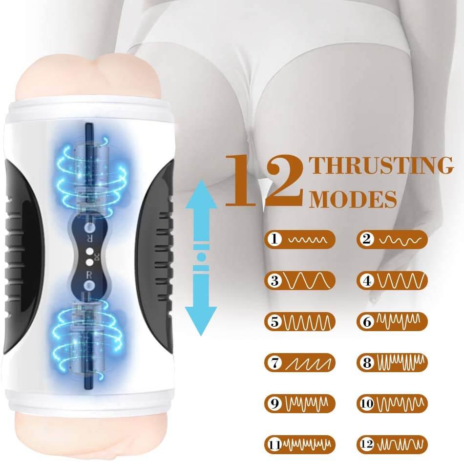 2In1 Pocket Pussy Sex Toy 3D Realistic Textured Vagina Anus Stroker Best Sex Toys