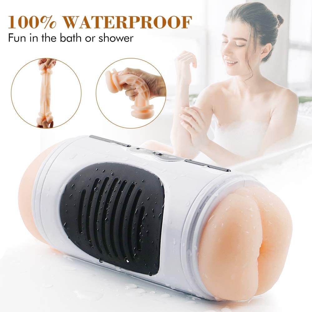 2In1 Pocket Pussy Sex Toy 3D Realistic Textured Vagina Anus Stroker Best Sex Toys