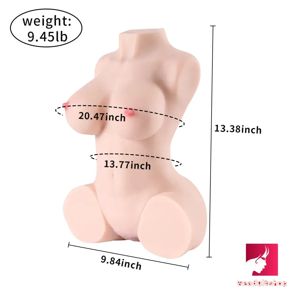 9.45lb Realistic Real Touching Feeling TPR Sex Doll Torso For Breasts Sex