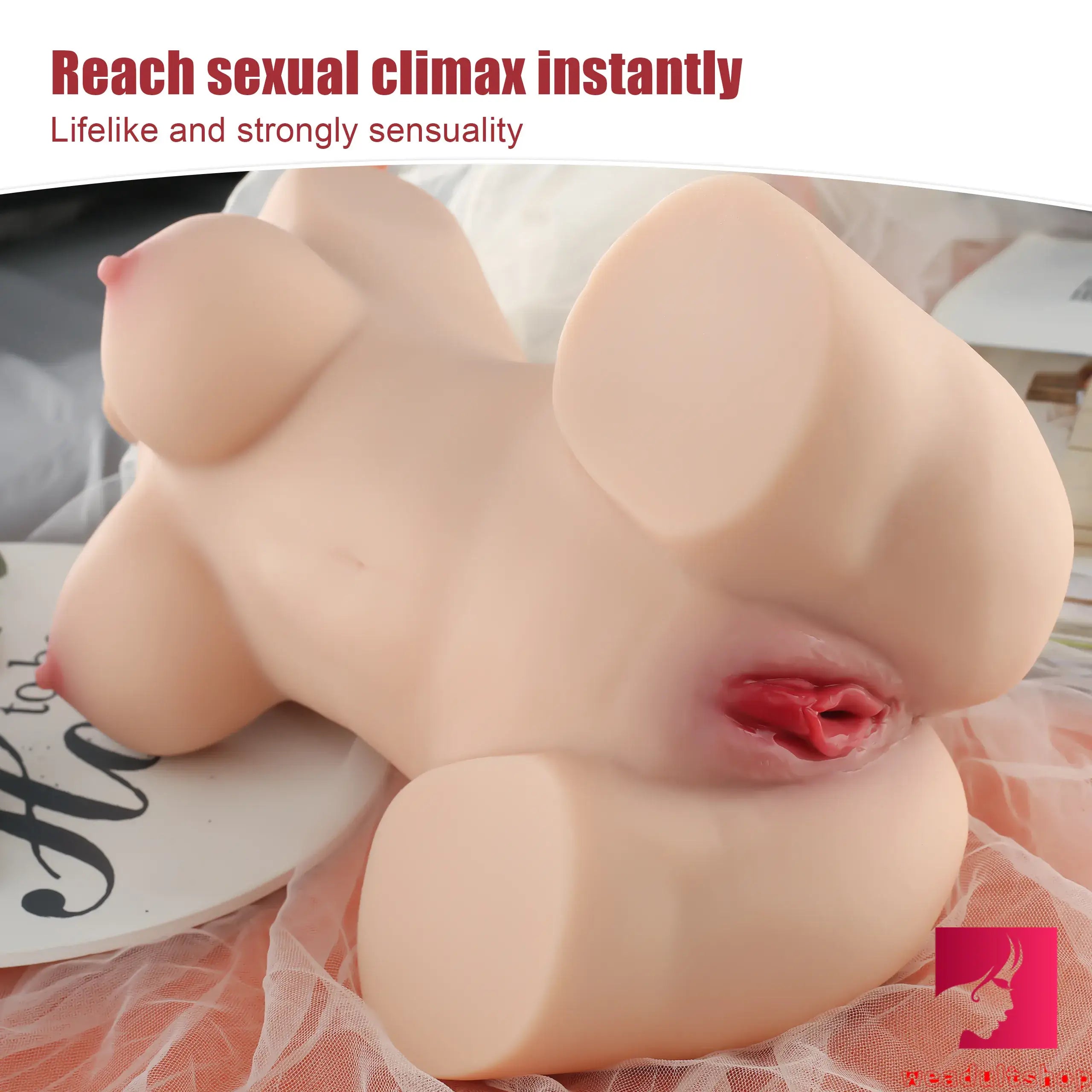 9.45lb Realistic Real Touching Feeling TPR Sex Doll Torso For Breasts Sex