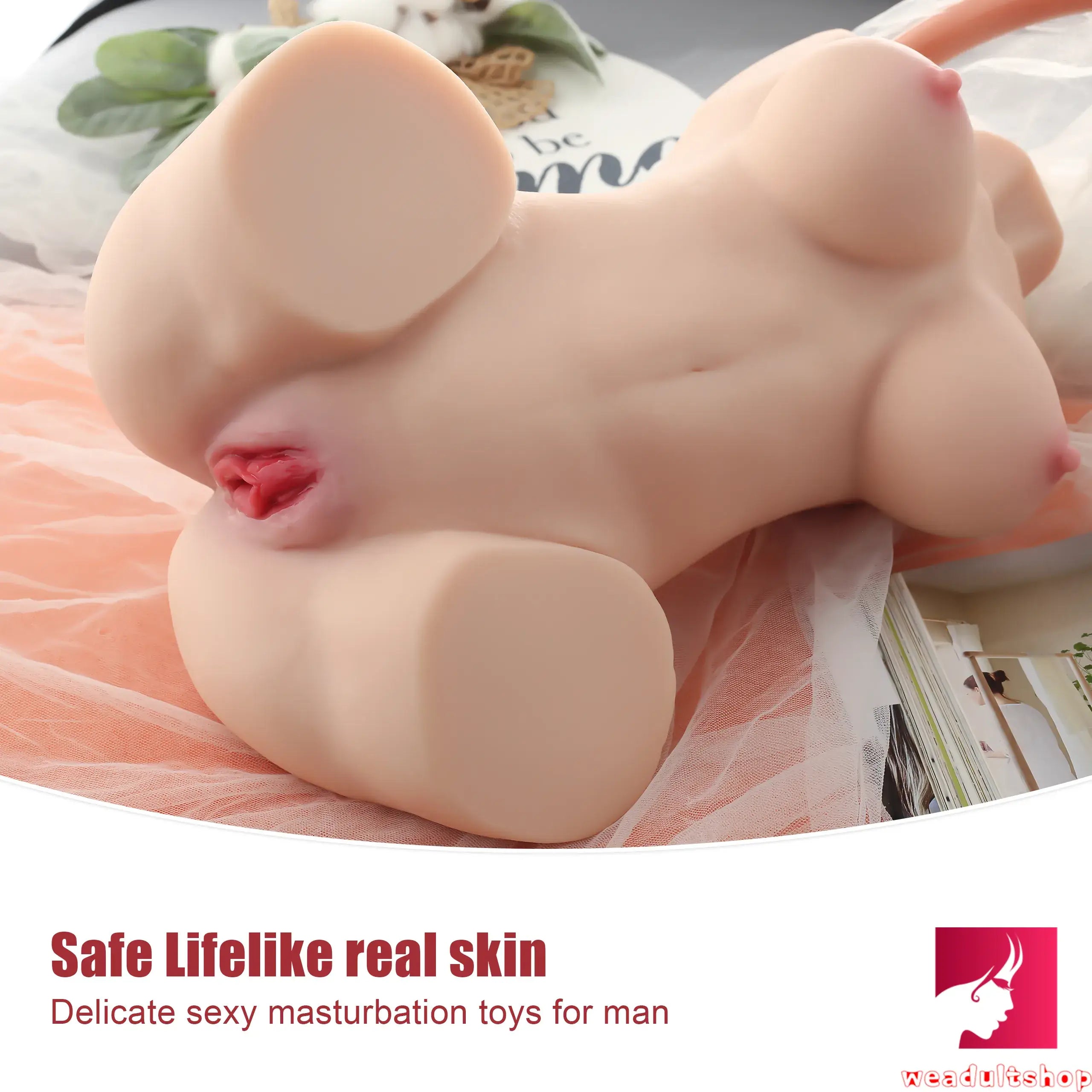 9.45lb Realistic Real Touching Feeling TPR Sex Doll Torso For Breasts Sex