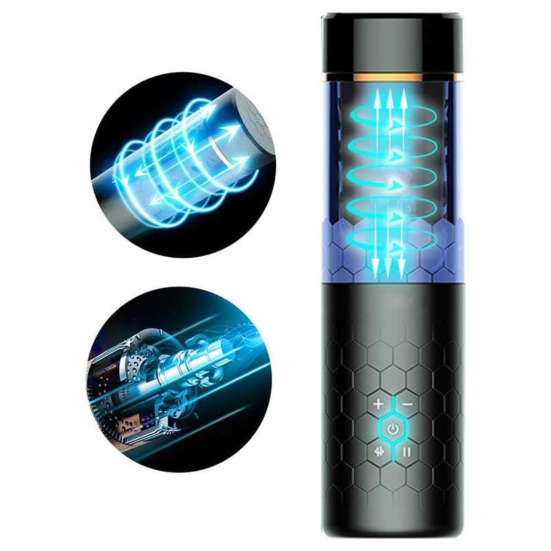 Spinning Male Masturbator 10 Thrusting Stroker Sex Toy Spinning Male Masturbator 10 Thrusting Stroker Sex Toy