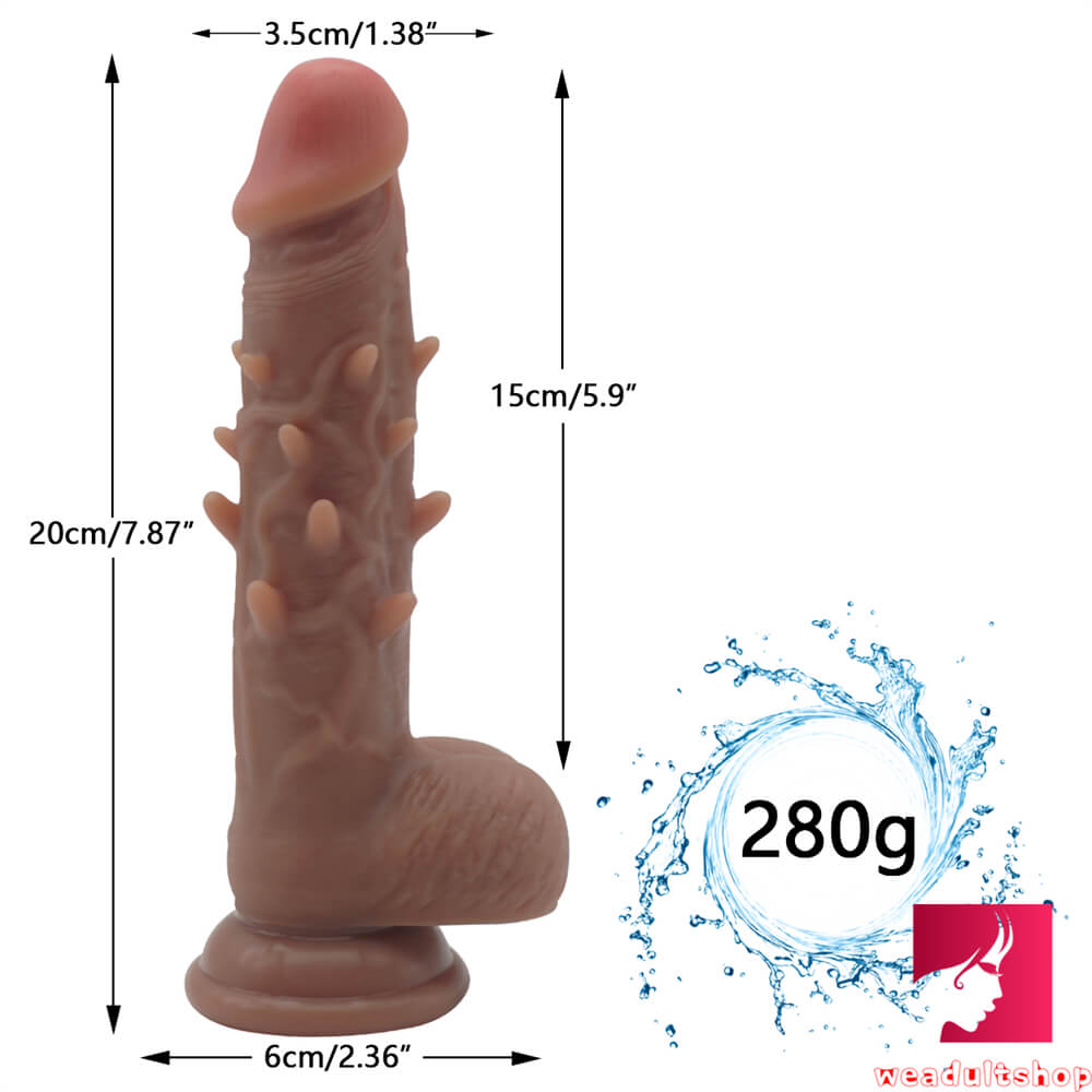 7.87" Silicone Spiked Dildo For Women weadultshop