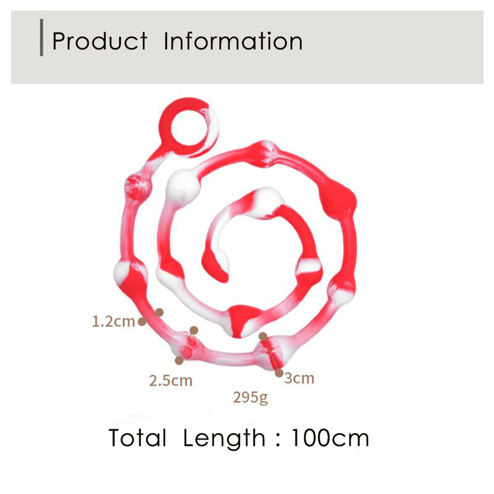 Pull Beads G-spot Back Court Stimualtion Long Anal Plug For Women Gay - Adult Toys