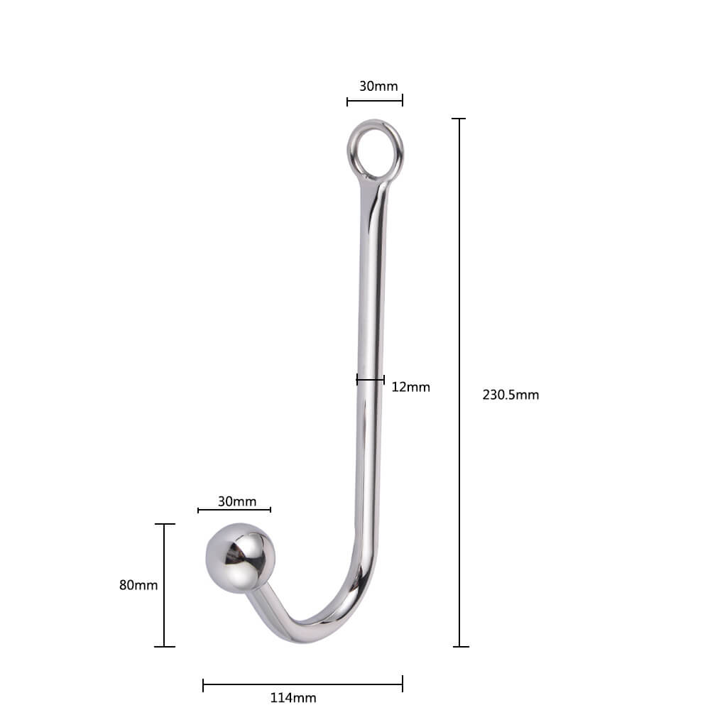 Stainless Steel Anal Hooks With Beads weadultshop