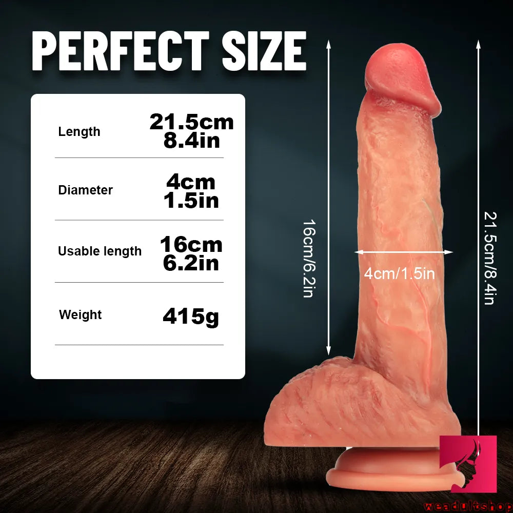 8.4in Asian Women Couples Female Using Dildo Adult Love Sex Toy