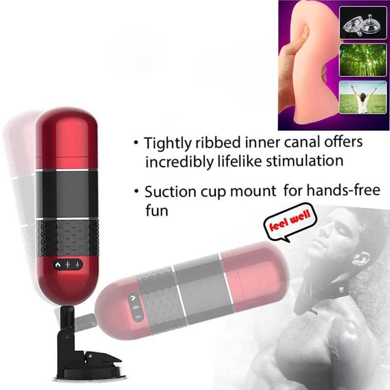Interactive Male Masturbator VR Vibrating Thrusting Heating - Adult Toys