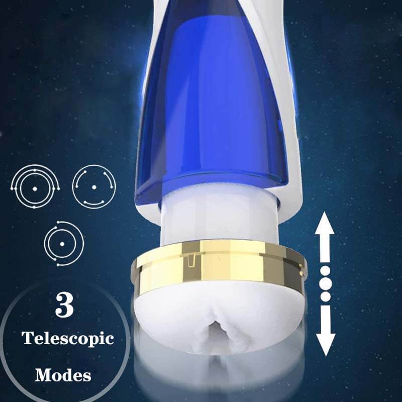Male Masturbator Automatic Thrusting Space Sex Toy - Adult Toys