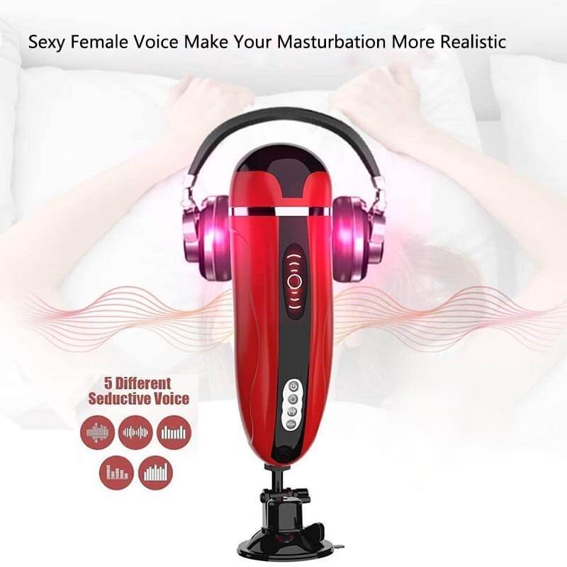 Pickup Suction Sex Toy Heating Voice Penis Stroker - Adult Toys