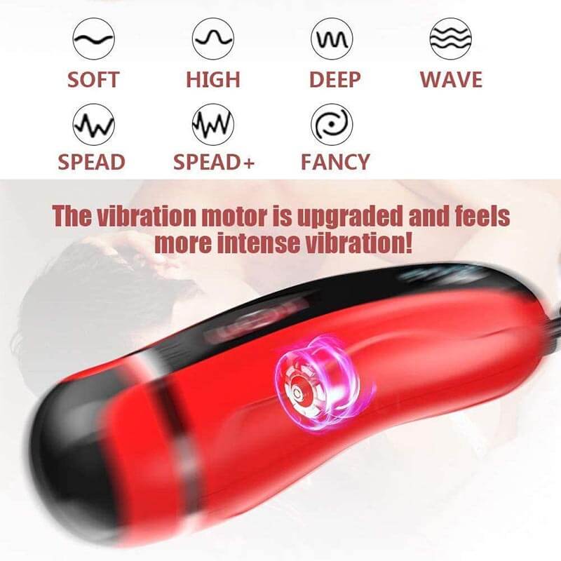 Pickup Suction Sex Toy Heating Voice Penis Stroker - Adult Toys