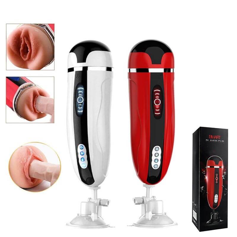 Pickup Suction Sex Toy Heating Voice Penis Stroker - Adult Toys