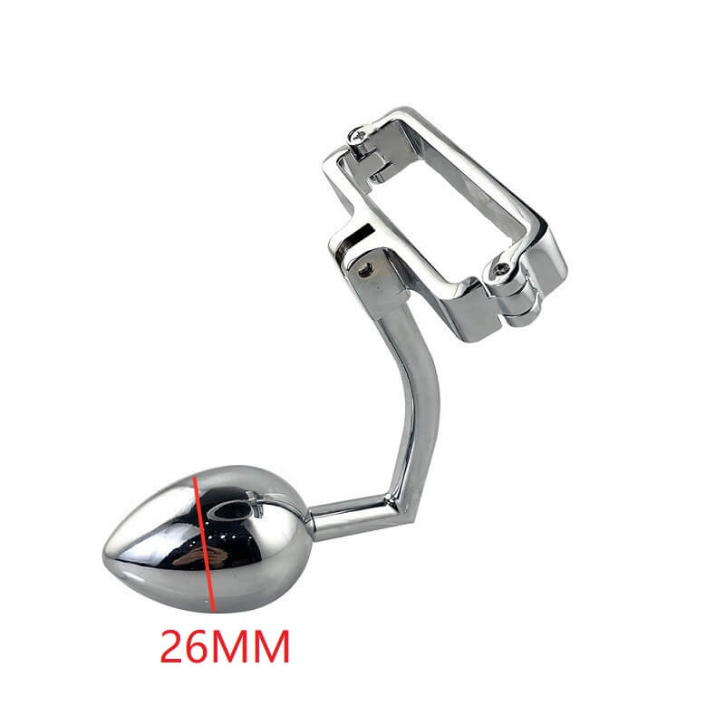 Metal Ball Stretcher With Anal Beads Anal Hook Men Sex Toy