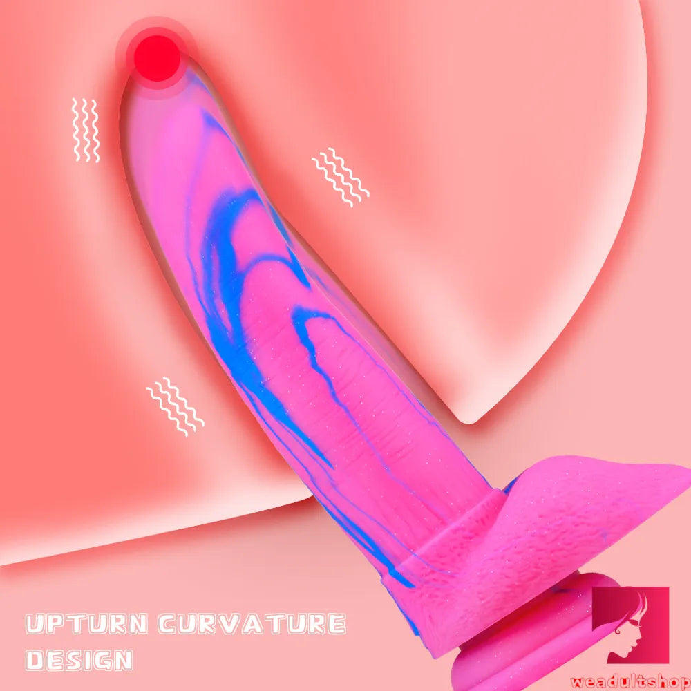 7.8in Colorful Banana Spice Fruit Penis Dildo For Famales Toy