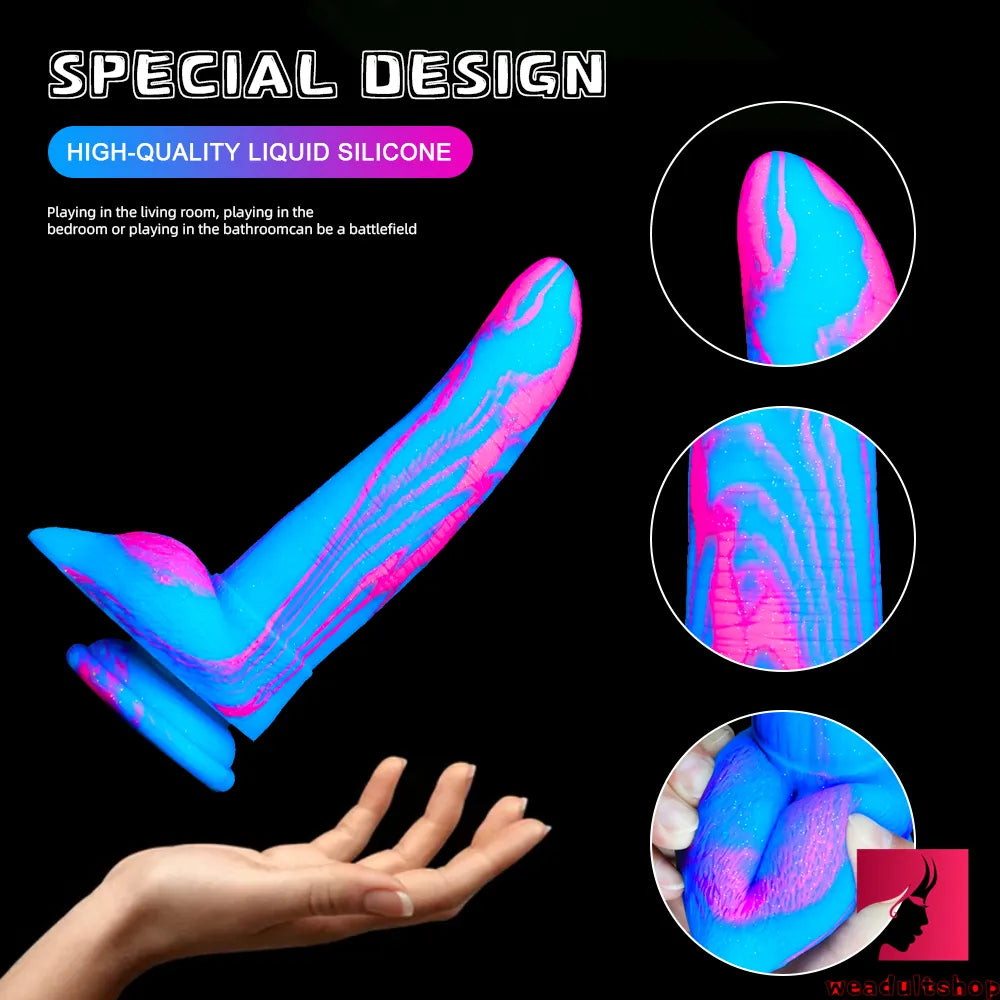 7.8in Colorful Banana Spice Fruit Penis Dildo For Famales Toy