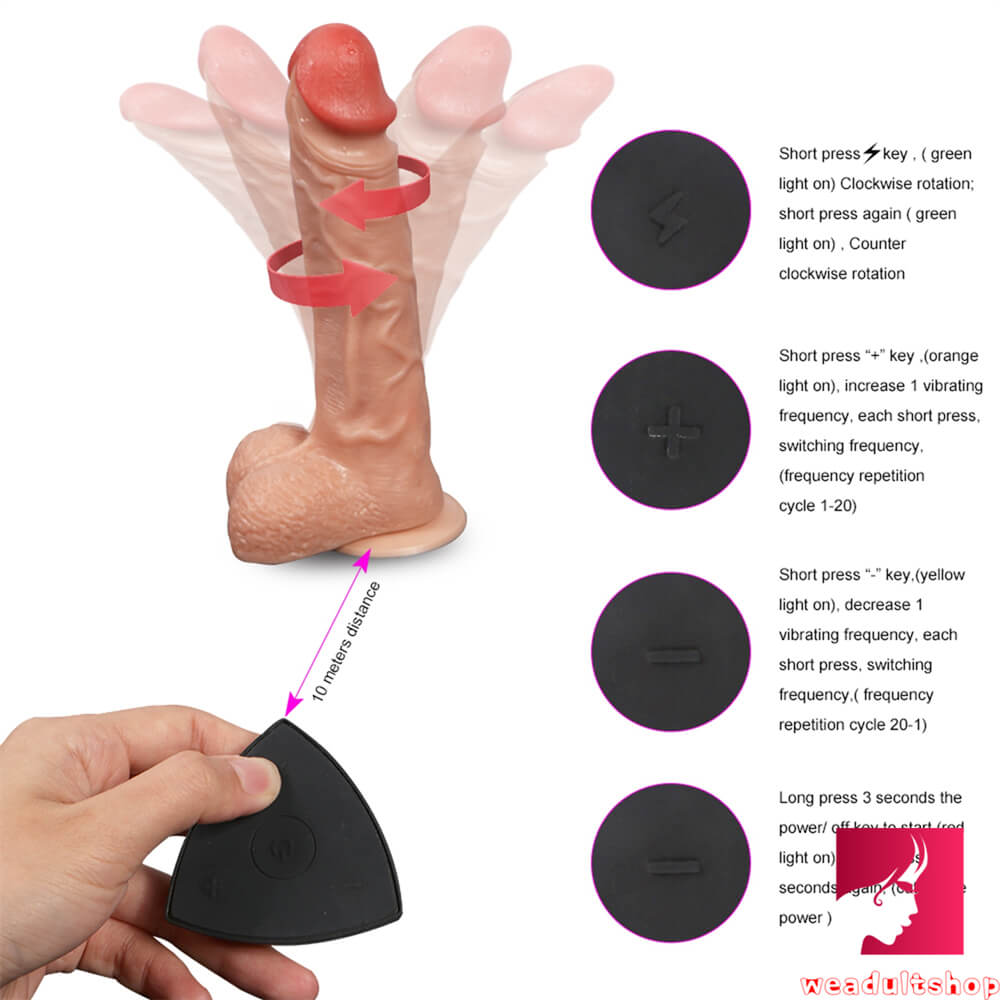 8in Waterproof 20 Vibrating Modes USB Charging Dildo