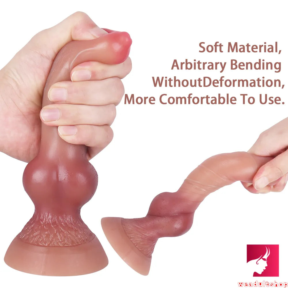 7.48in Beginner Anal Dildo Fantasy Animal Dog Couple Dildo