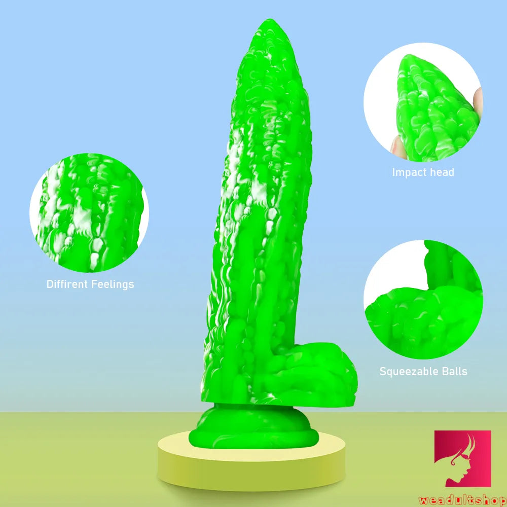 8in Bitter Melon Vegetable Real Lifelike Odd Butt Plug Dildo