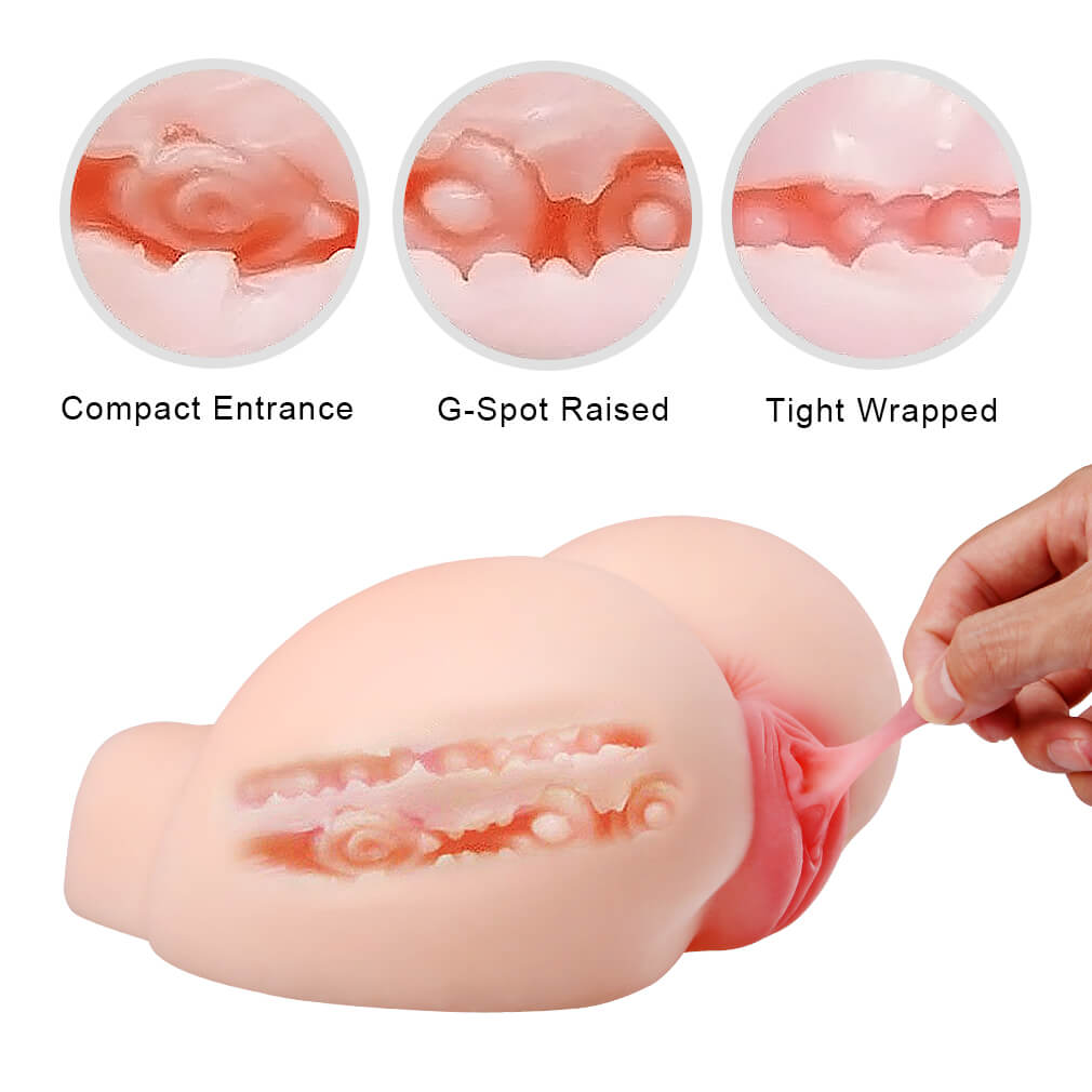 3D Realistic Ass Real Man Masturbation Silicon Soft Tight Vagina Anus - Adult Toys