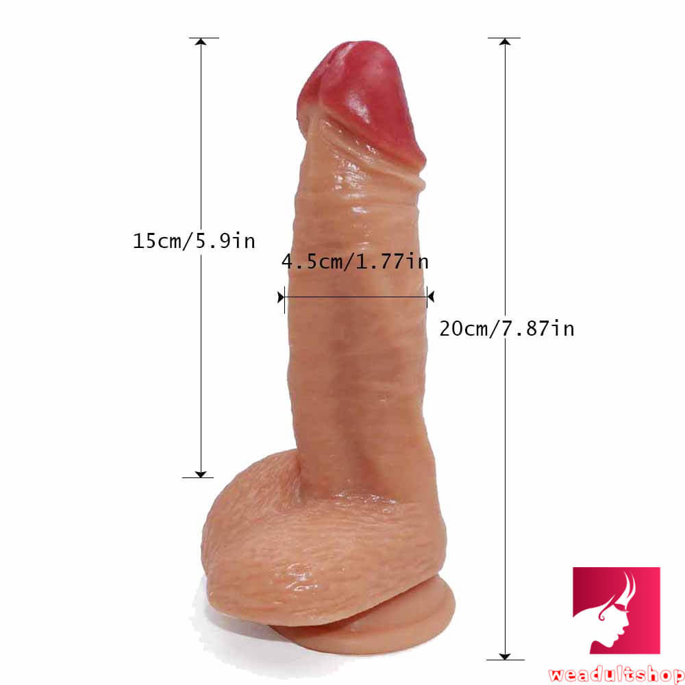 7.67in Dual Layer Dildo Real Feeling Sex Toy For Masturbation