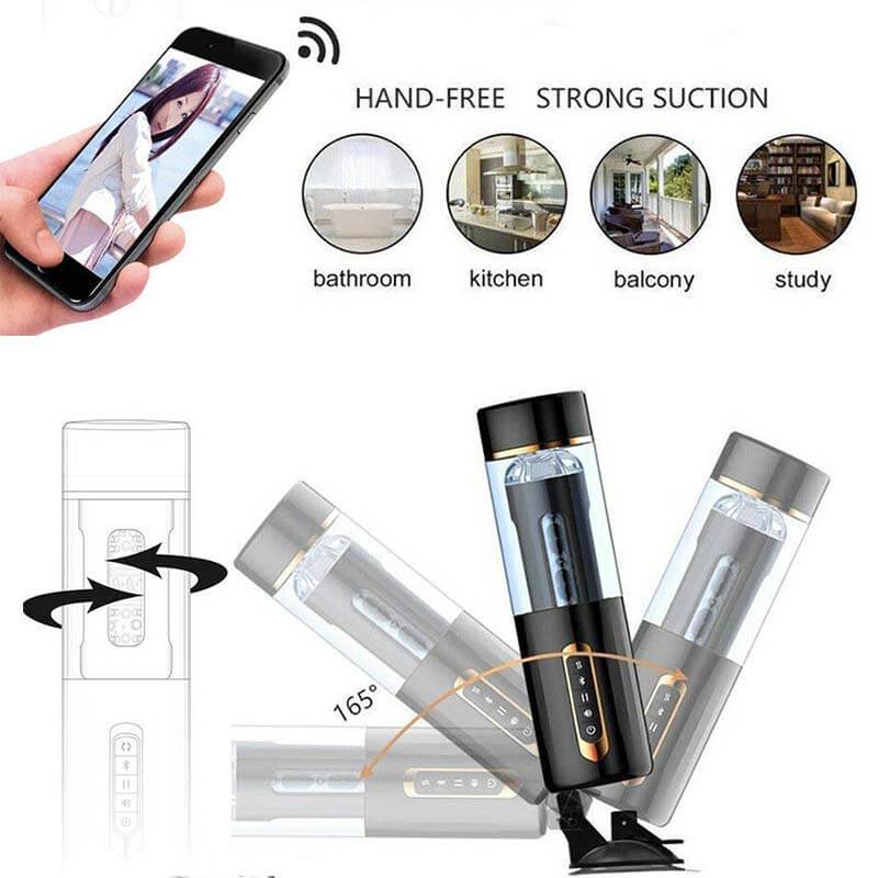 Bluetooth Sex Toy Thrusting Auto Blow New Masturbator - Adult Toys