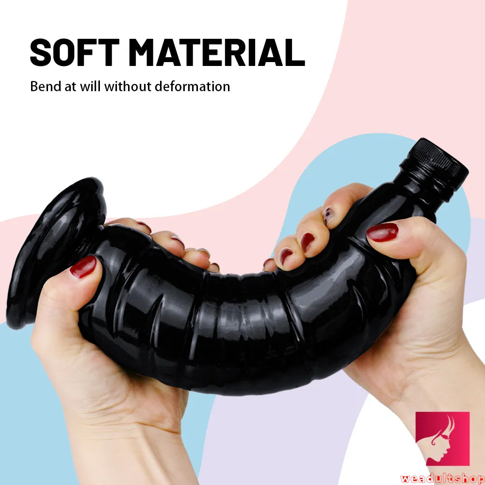 9.65in Bottle Fantasy Women Vagina Sex Penis Dildo For Adults