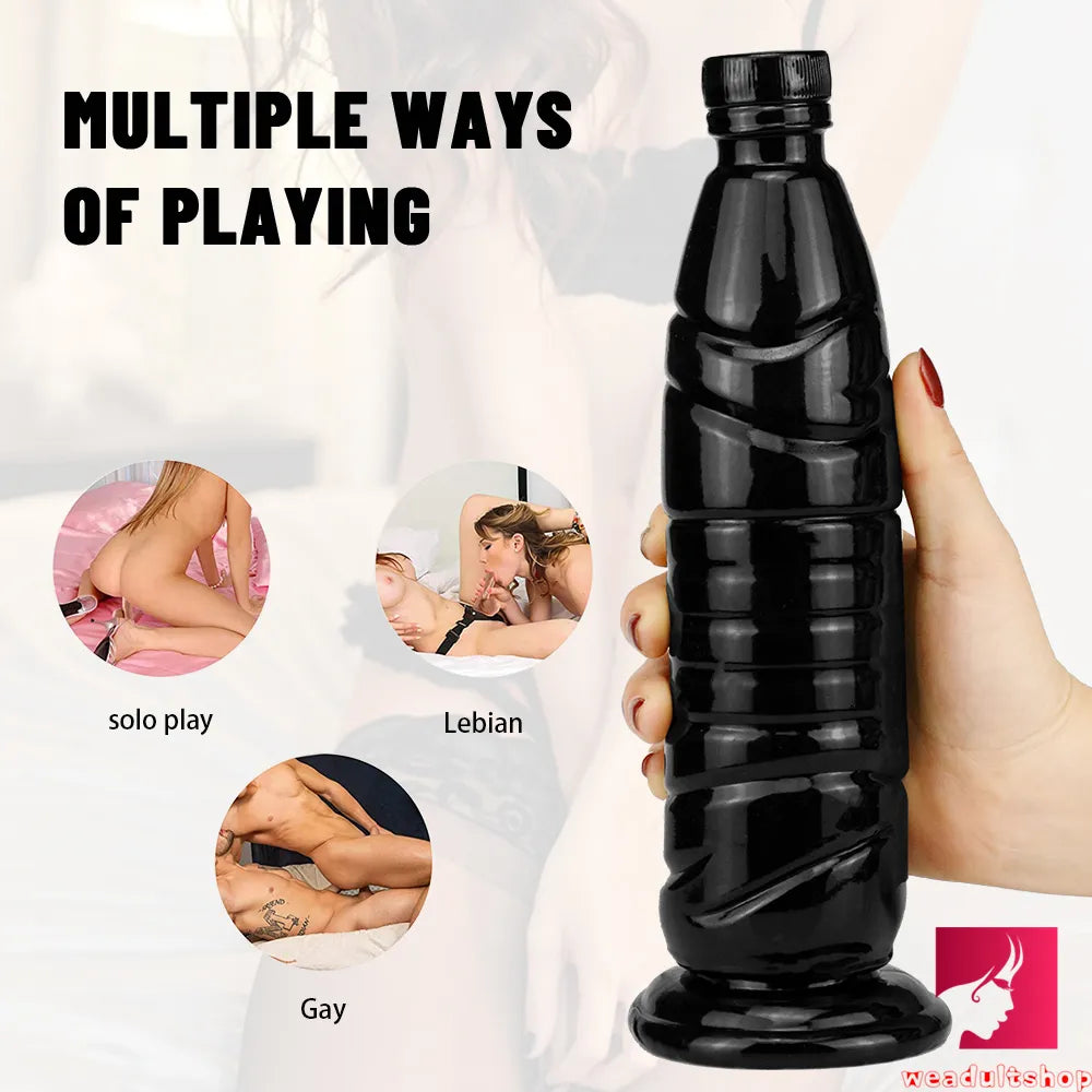 9.65in Bottle Fantasy Women Vagina Sex Penis Dildo For Adults