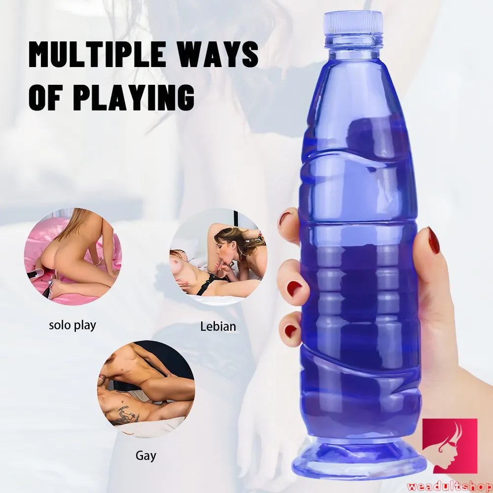 9.65in Bottle Fantasy Women Vagina Sex Penis Dildo For Adults
