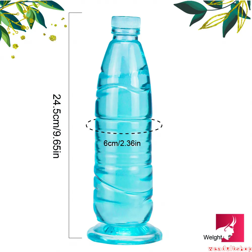 9.65in Bottle Fantasy Women Vagina Sex Penis Dildo For Adults