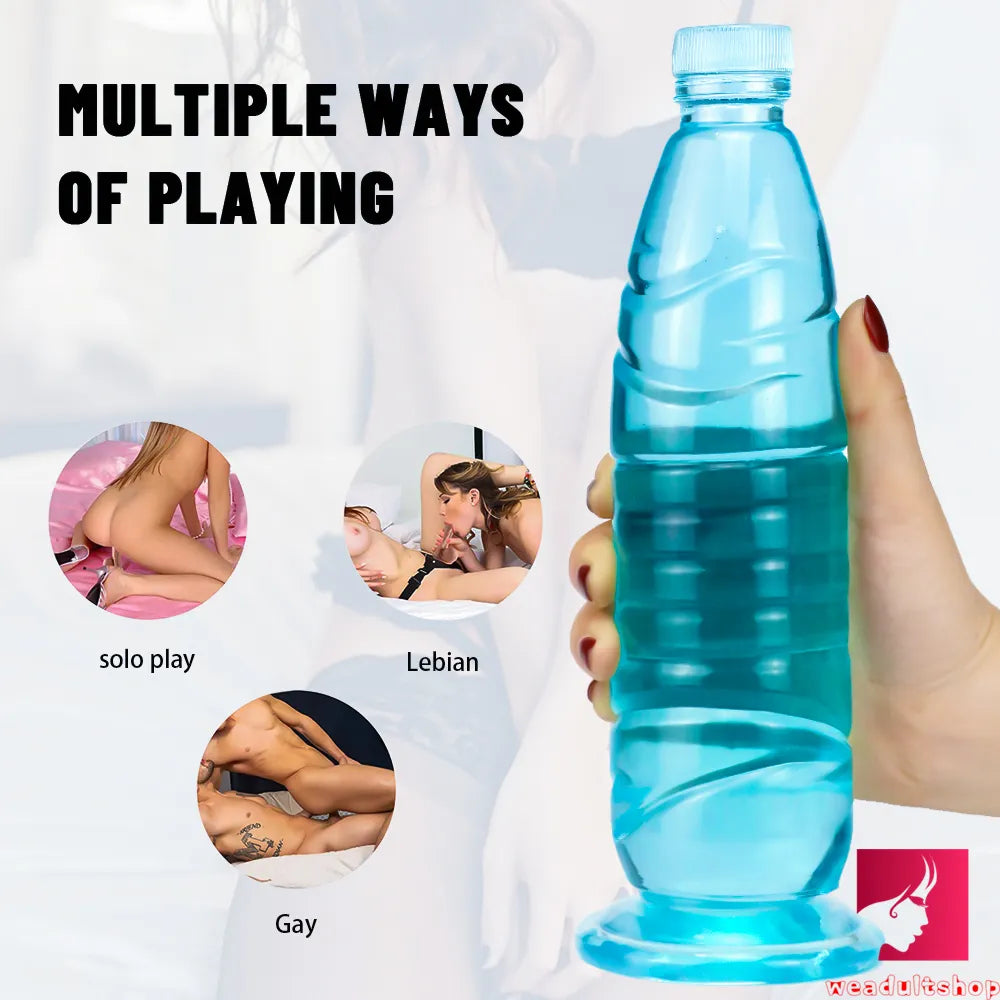 9.65in Bottle Fantasy Women Vagina Sex Penis Dildo For Adults