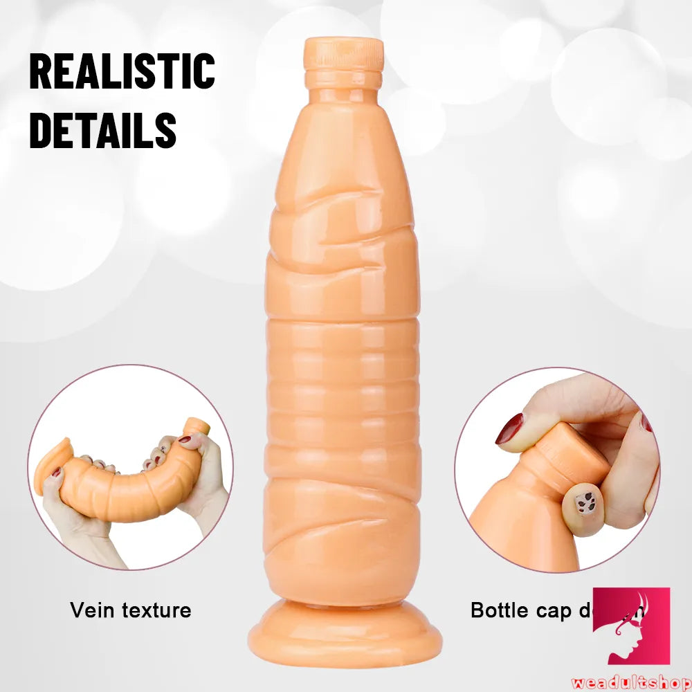 9.65in Bottle Fantasy Women Vagina Sex Penis Dildo For Adults