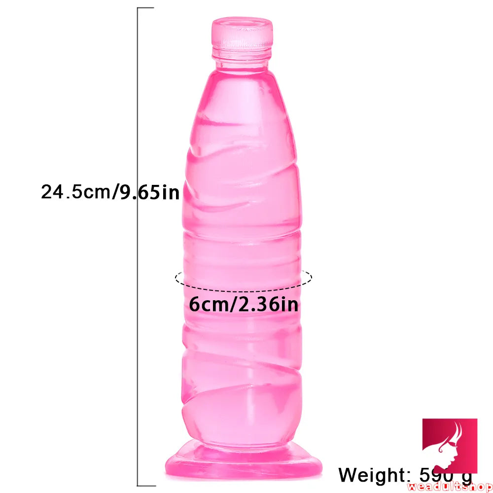 9.65in Bottle Fantasy Women Vagina Sex Penis Dildo For Adults