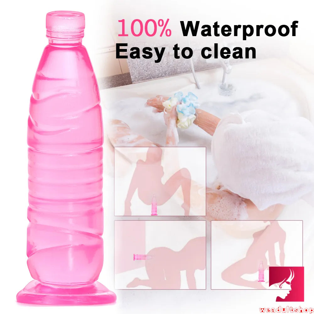 9.65in Bottle Fantasy Women Vagina Sex Penis Dildo For Adults